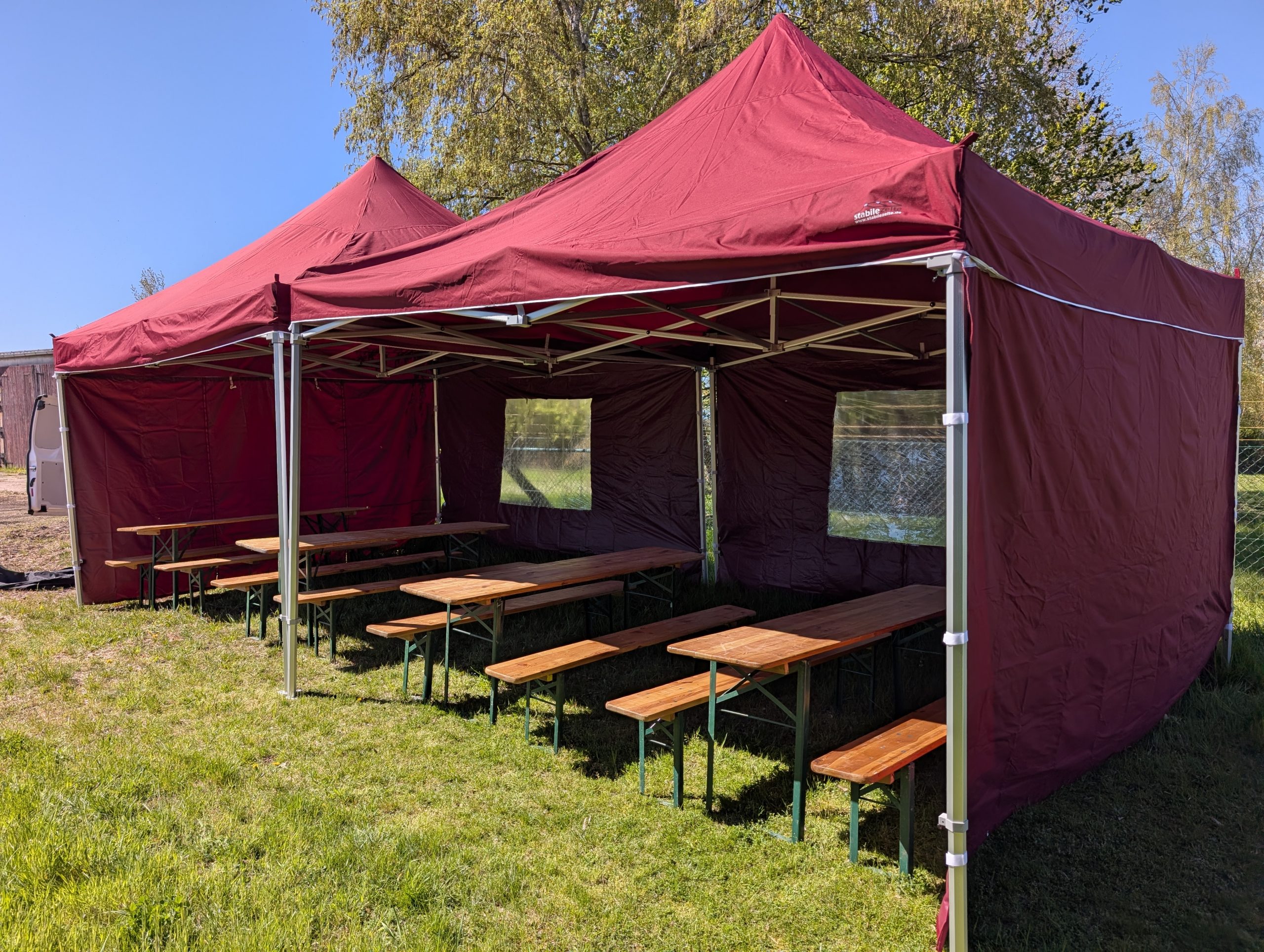 Pavillon 4m x 8m